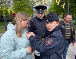 Сотрудники линейного отдела полиции на станции Унеча присоединились к Всероссийской акции «Георгиевская ленточка»
